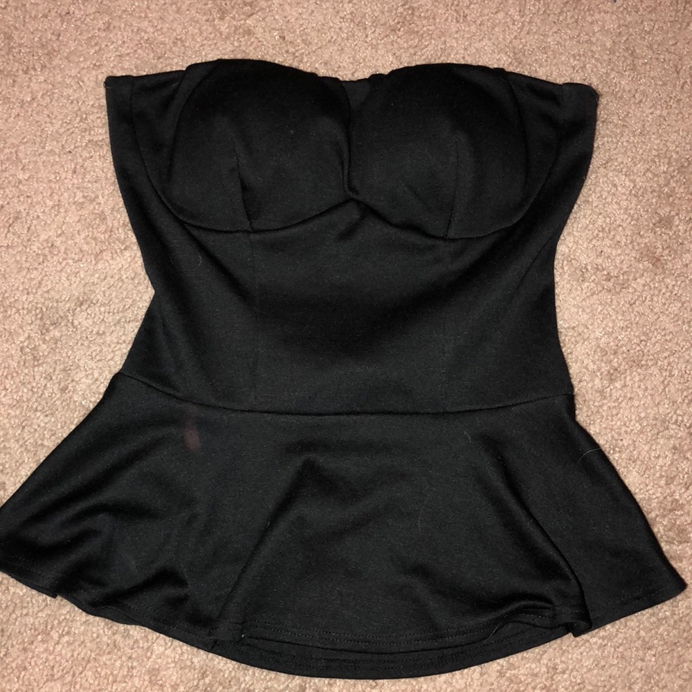 Open Back Peplum - size small - 2 Cute